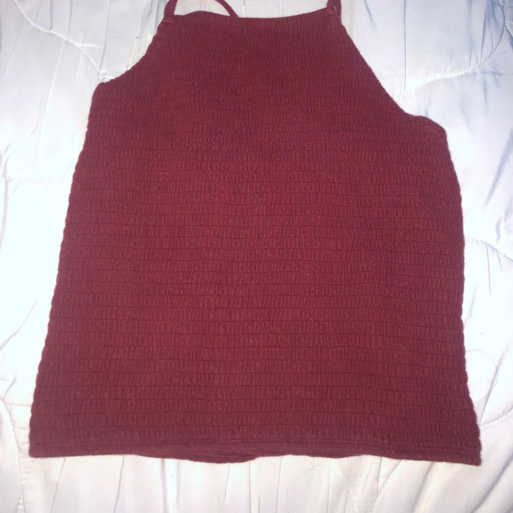Hollister ruffle tank top